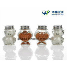 Kitchenware Clear Cute Glass Sauce Jars with Lids